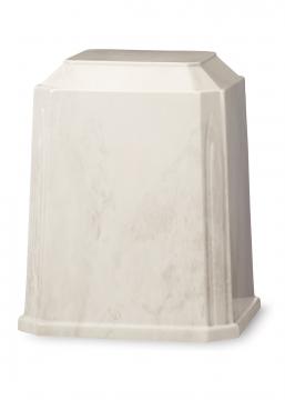 Tribute White Silver Urn